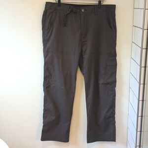 Prana Men's Grey Stretch Zion Nylon Hiking Pants Gorpcore Outdoor Size XL
